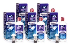 AOSEPT PLUS med Hydraglyde 5 x 360 ml med linsetuier