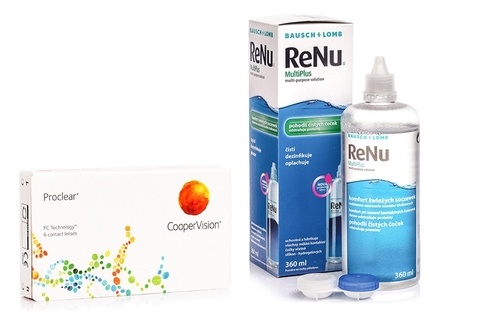 Proclear Compatibles Sphere CooperVision (6 linser) + ReNu MultiPlus 360 ml med linsetui