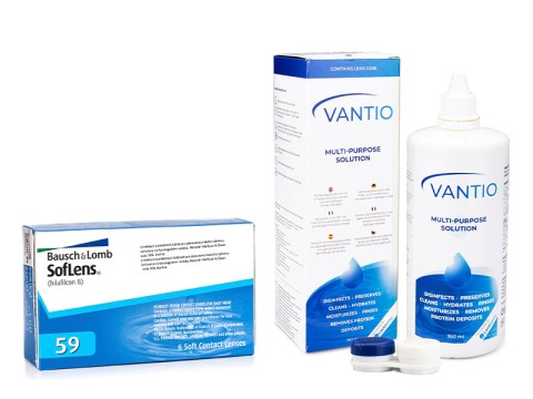 SofLens 59 (6 linser) + Vantio Multi-Purpose 360 ml med linsetui